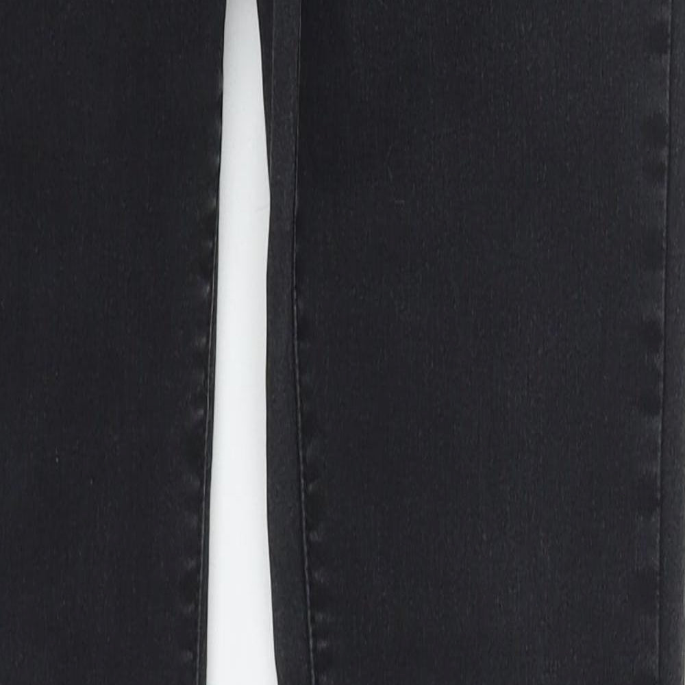 Denim Co Womens Black  Cotton Skinny Jeans Size 8 L31 in Regular Button