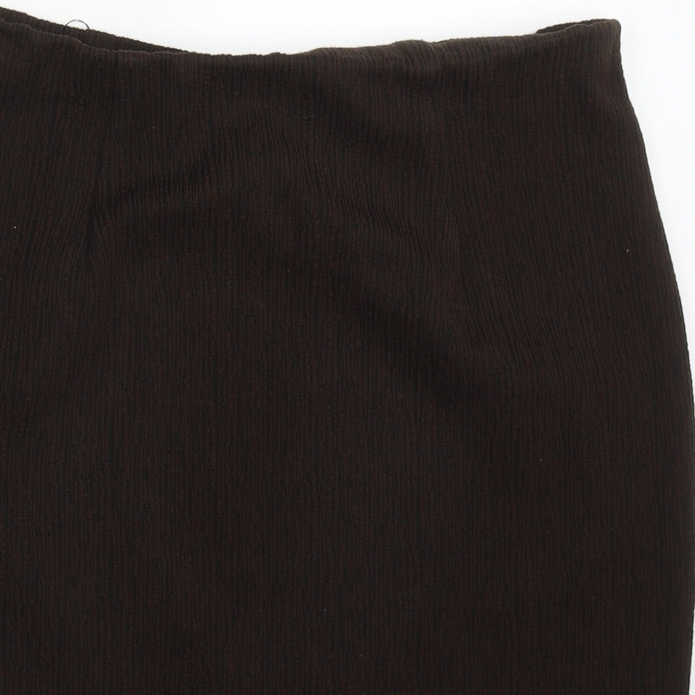 Essense Womens Brown  Acrylic Straight & Pencil Skirt Size 18
