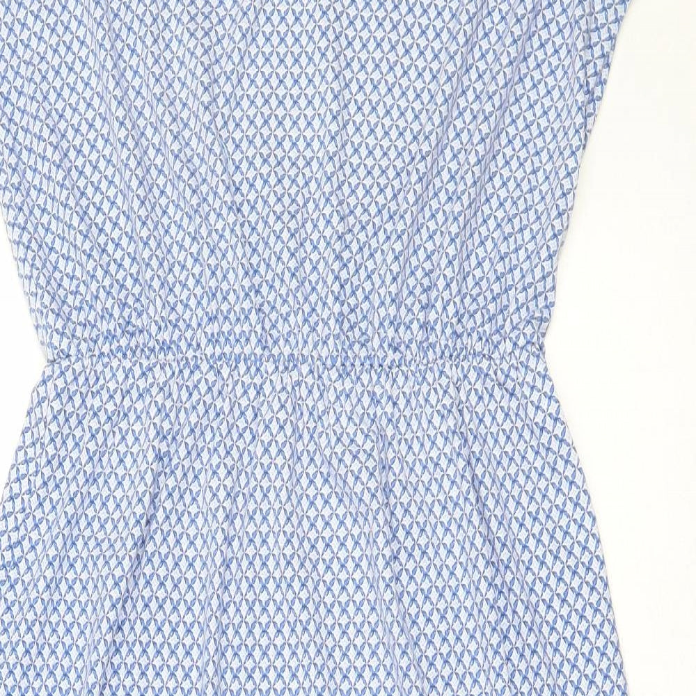 ESMARA Womens Blue  Polyester Fit & Flare  Size M  Round Neck