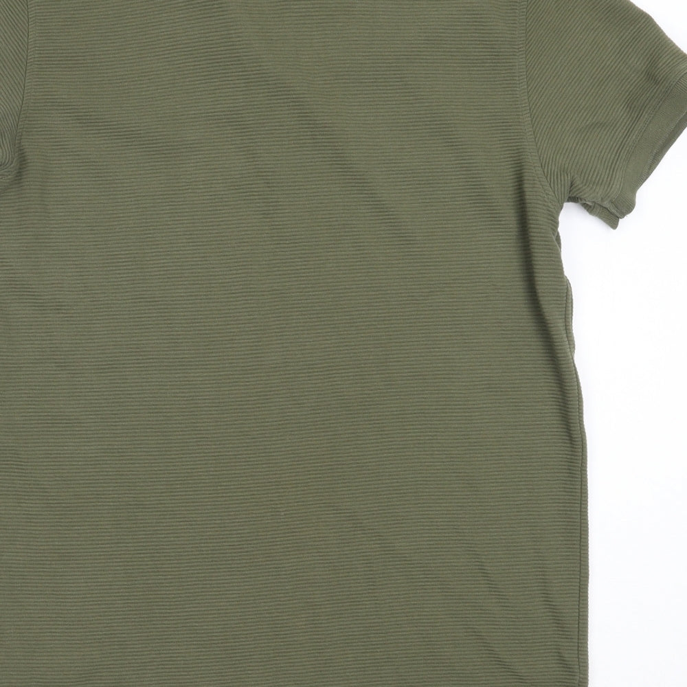 Nanny State Mens Green  Cotton  Polo Size M Collared