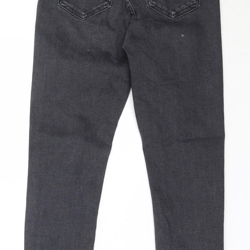 Topshop Womens Black  Cotton Skinny Jeans Size 26 in L30 in Regular