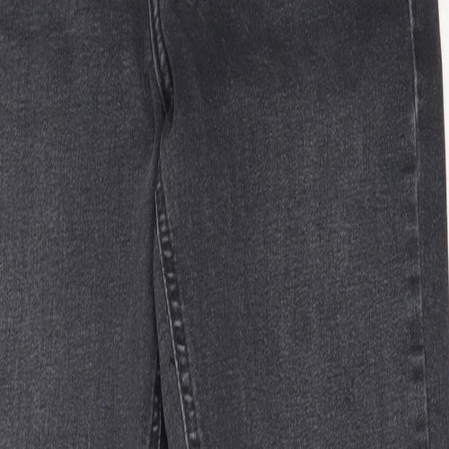 Topshop Womens Black  Cotton Skinny Jeans Size 26 in L30 in Regular