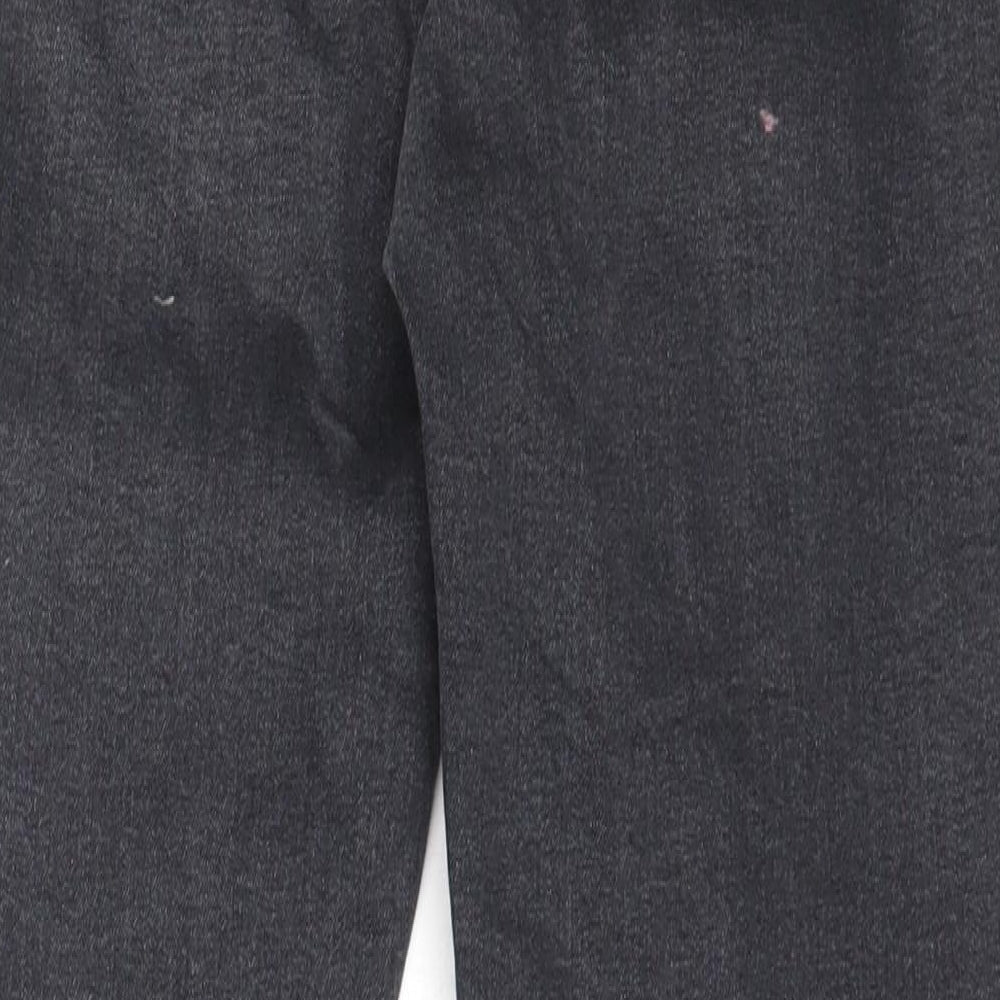 Topshop Womens Black  Cotton Skinny Jeans Size 26 in L30 in Regular