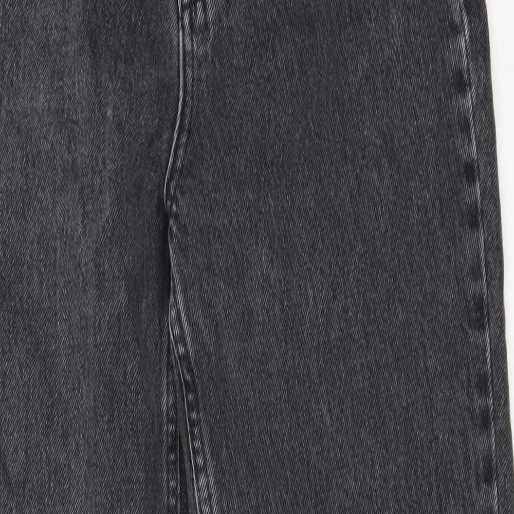 Topshop Womens Black  Cotton Mom Jeans Size 28 in L26.5 in Regular