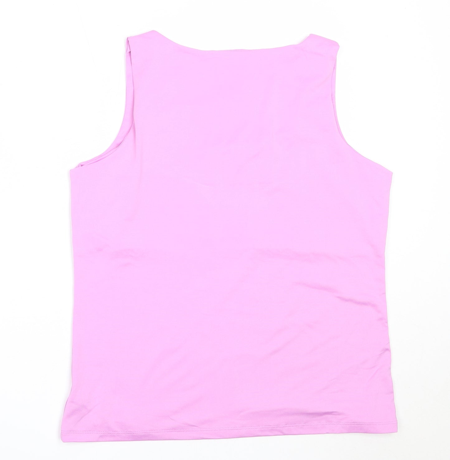 Dunnes Stores Womens Purple  Polyester Basic Tank Size L Round Neck