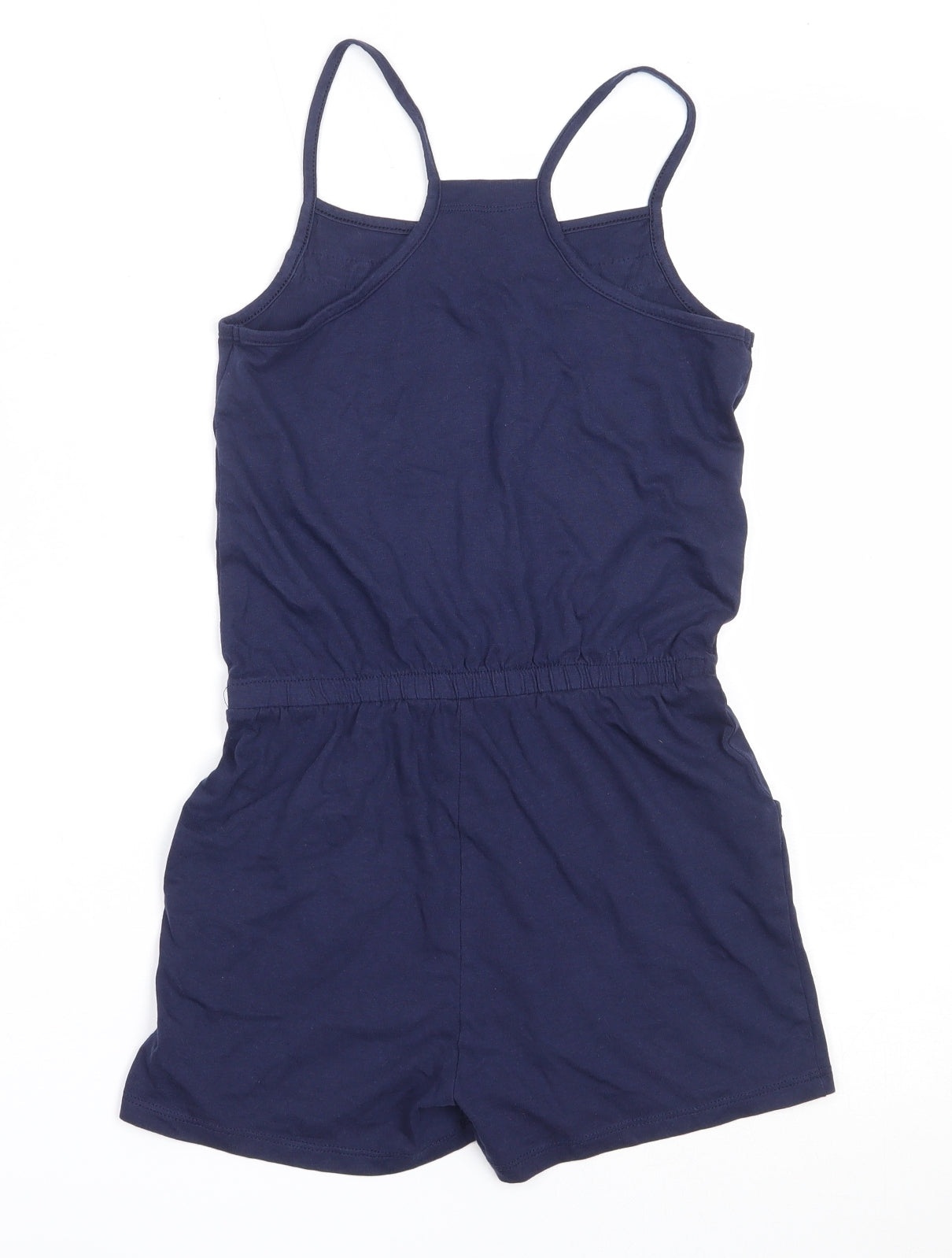 George Girls Blue  Cotton Playsuit One-Piece Size 9-10 Years