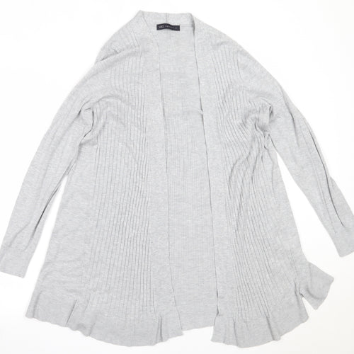 Marks and Spencer Womens Grey Round Neck  Viscose Cardigan Jumper Size M