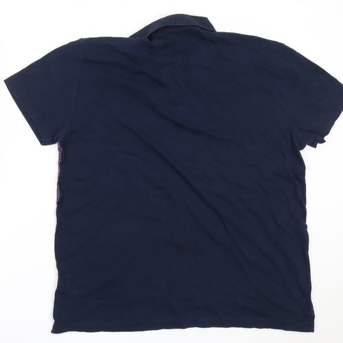 NEXT Mens Blue  Cotton  Polo Size XL Collared