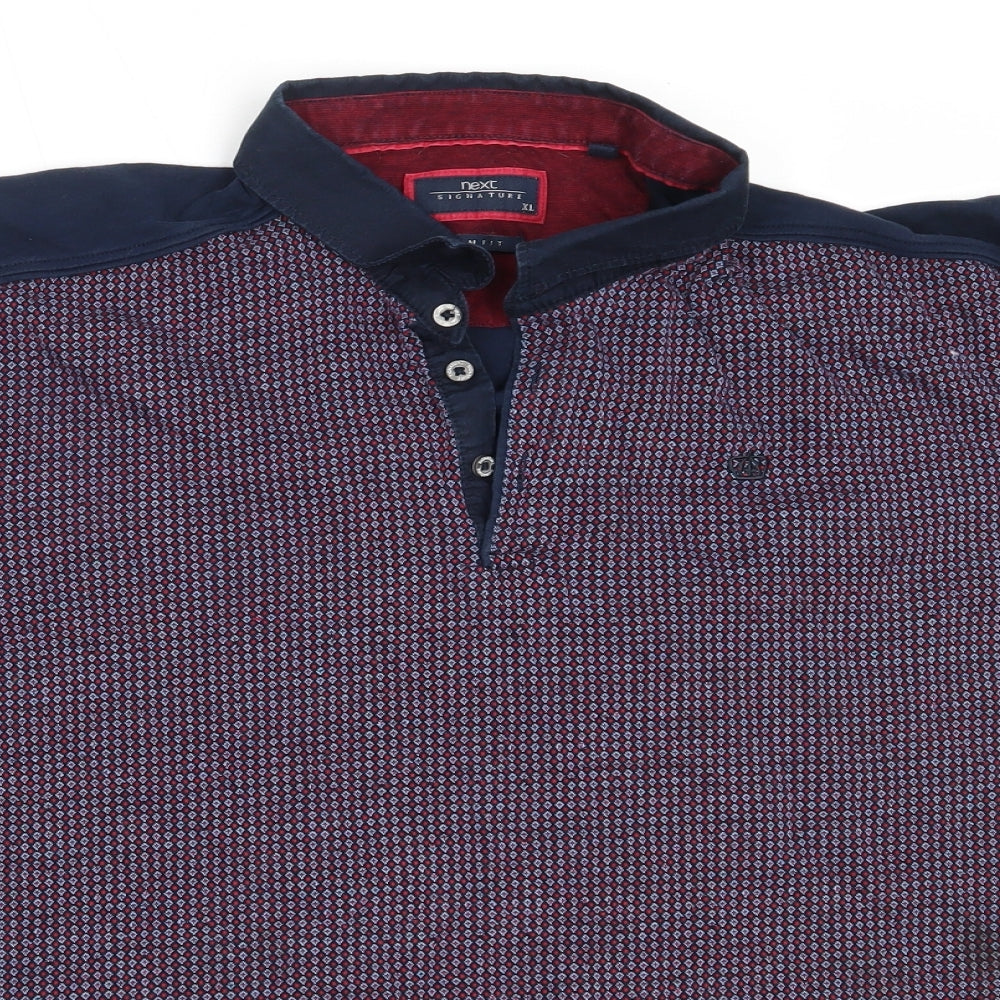 NEXT Mens Blue  Cotton  Polo Size XL Collared
