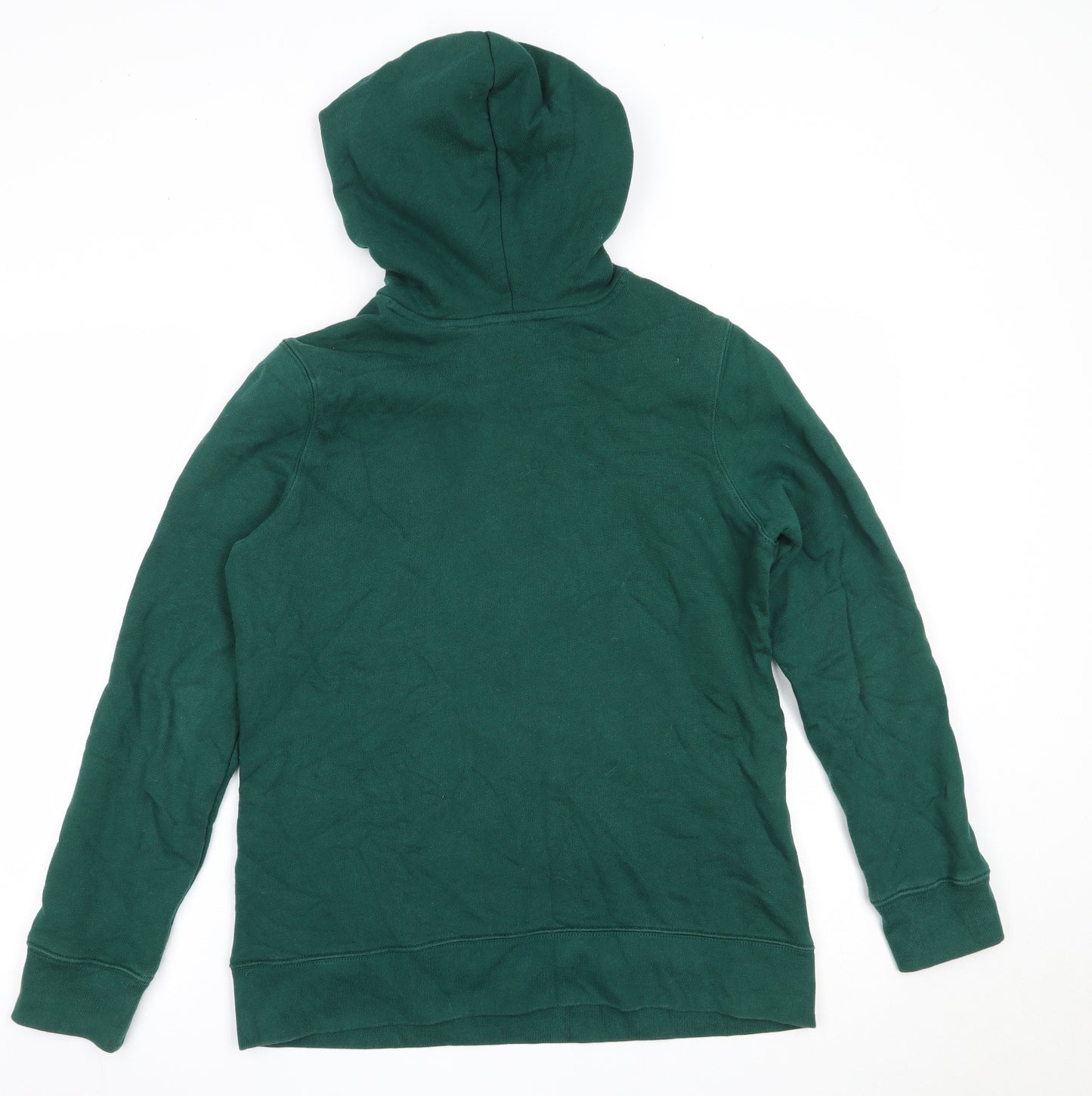 adidas Womens Green  Cotton Pullover Hoodie Size 8