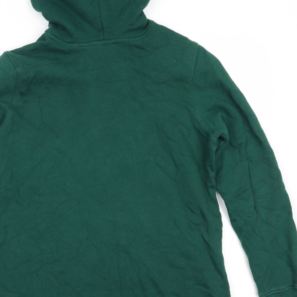 adidas Womens Green  Cotton Pullover Hoodie Size 8