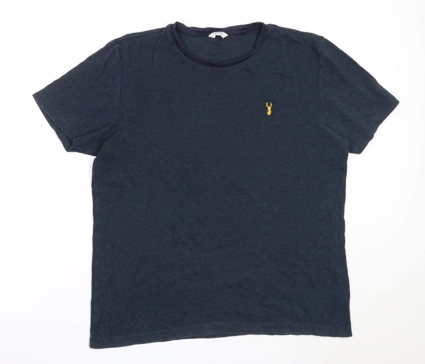 NEXT Mens Blue  Cotton  T-Shirt Size L Round Neck