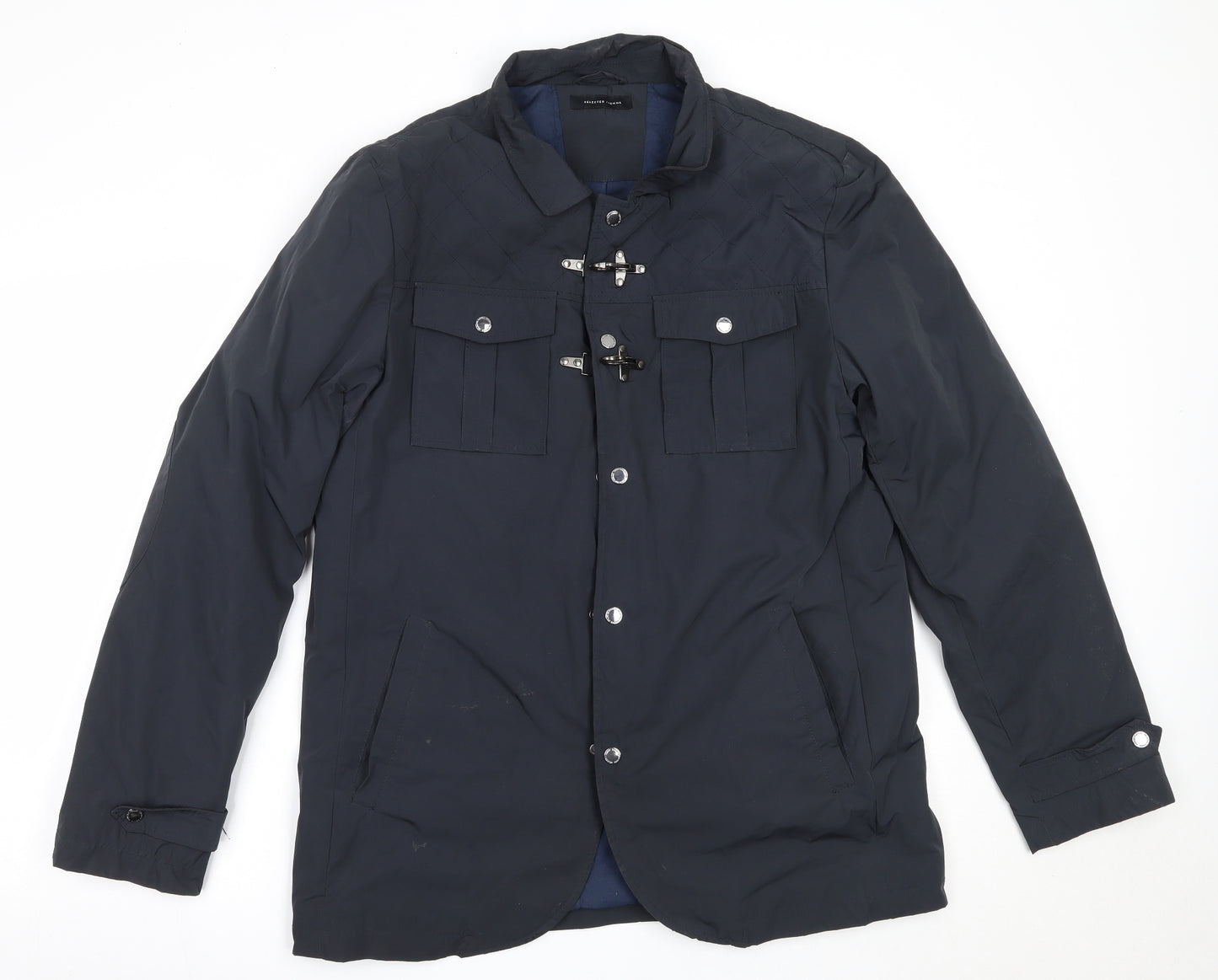 Selected Homme Mens Blue   Jacket Coat Size XL