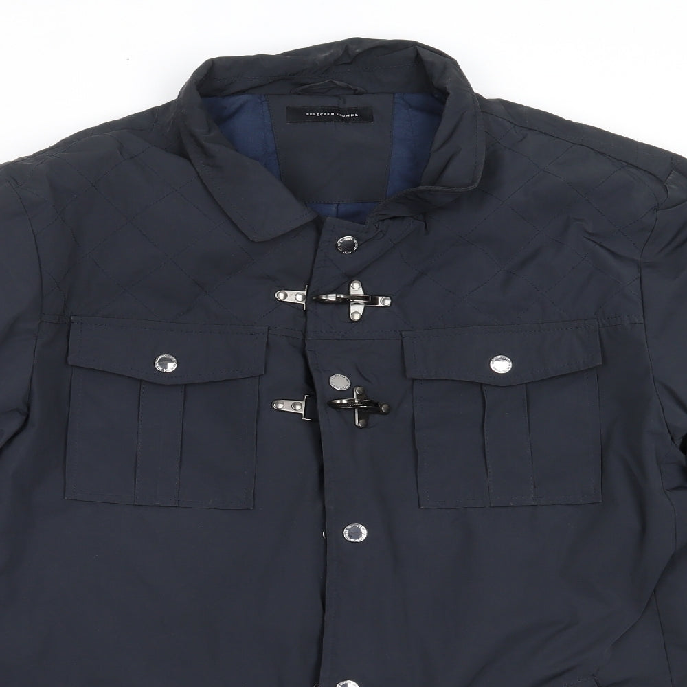 Selected Homme Mens Blue   Jacket Coat Size XL
