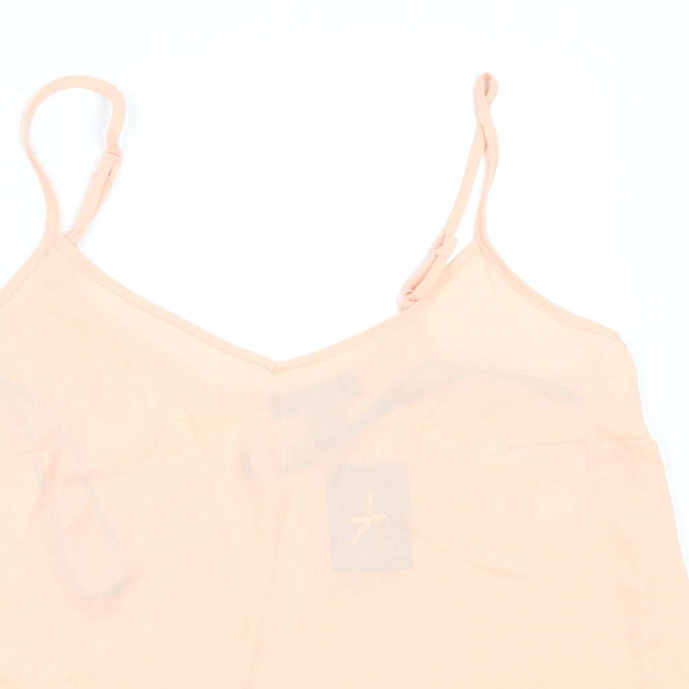 Atmosphere Womens Pink  Polyester Camisole Blouse Size 12 V-Neck