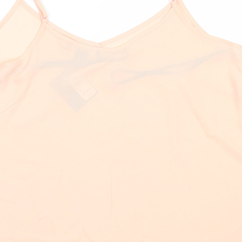 Atmosphere Womens Pink  Polyester Camisole Blouse Size 12 V-Neck
