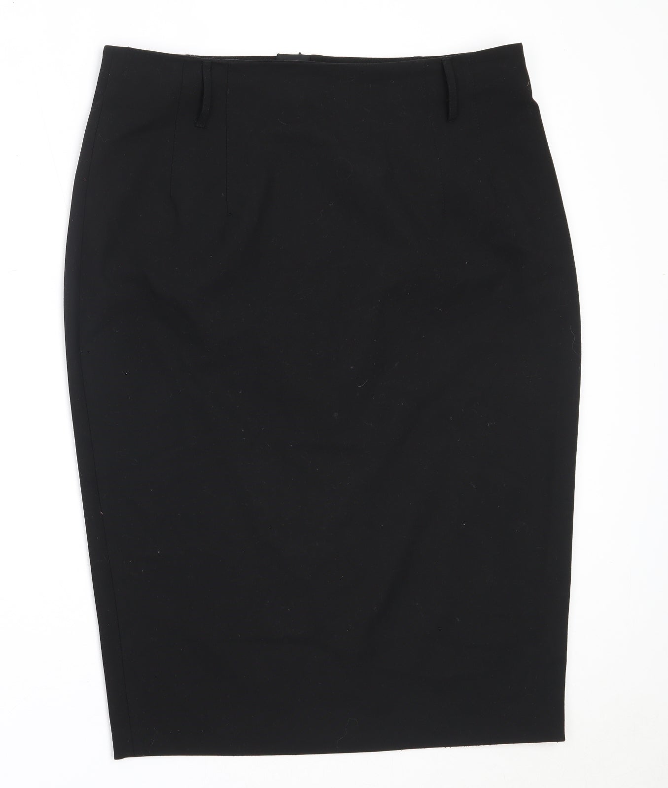 Marks and Spencer Womens Black  Polyester Straight & Pencil Skirt Size 16