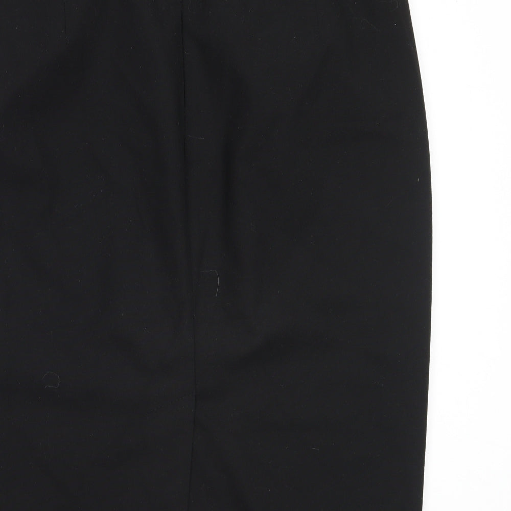 Marks and Spencer Womens Black  Polyester Straight & Pencil Skirt Size 16