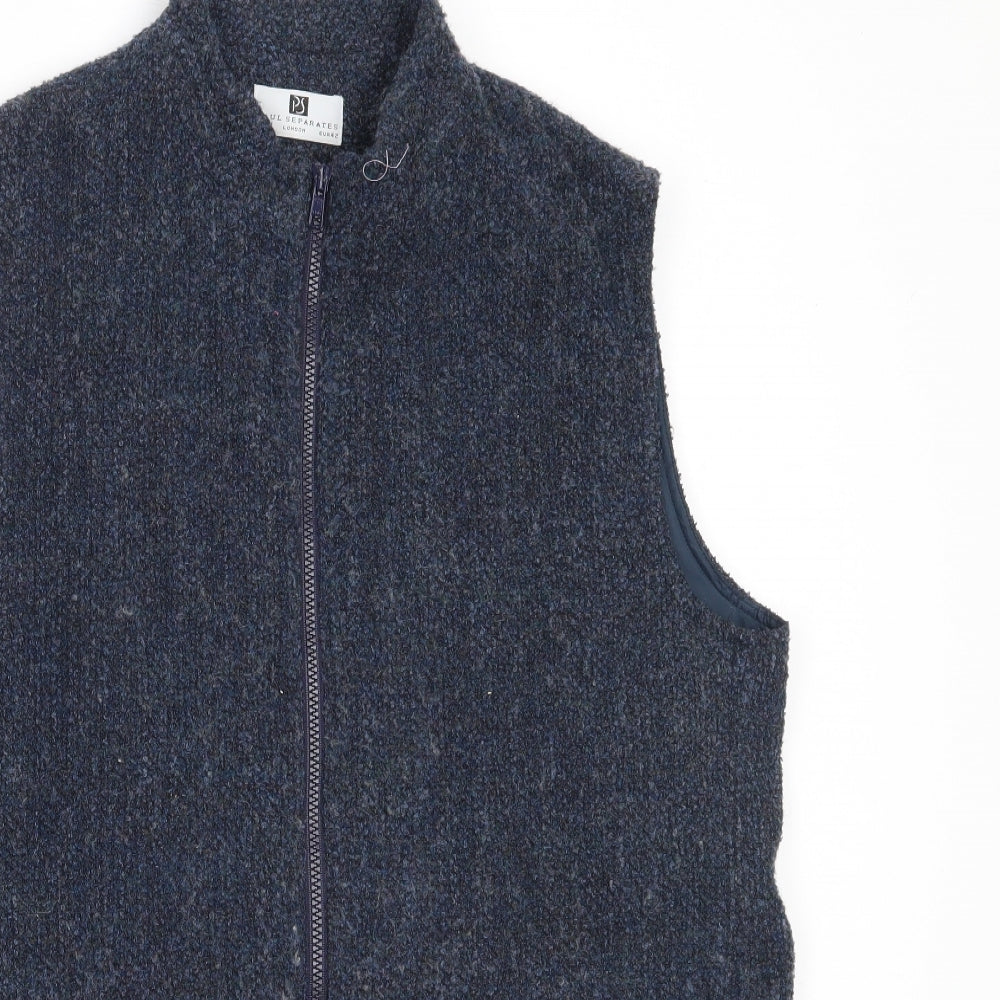 Paul Separates Womens Blue   Gilet Coat Size 14