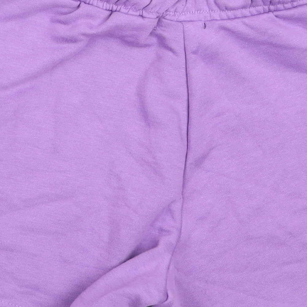 Boohoo Womens Purple  Polyester Sweat Shorts Size XS  Regular