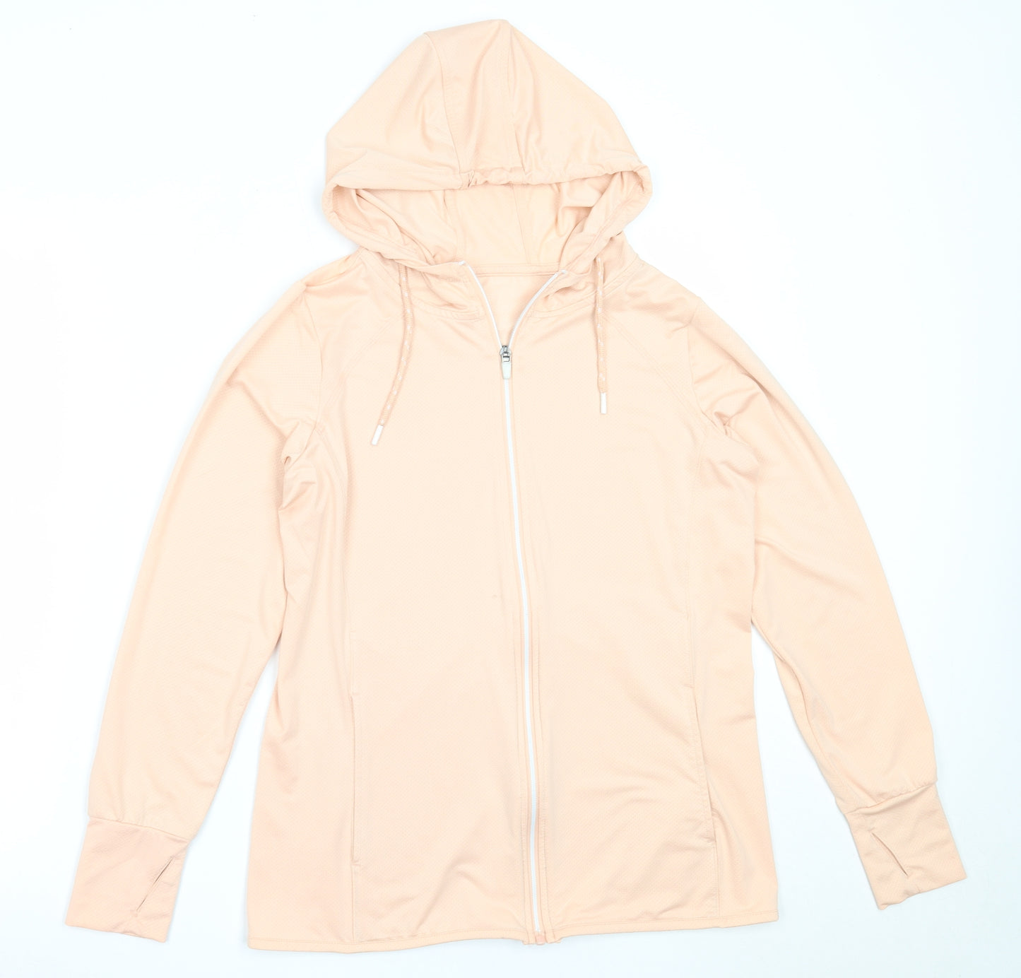 Dunnes Stores Womens Pink  Polyester Full Zip Hoodie Size S
