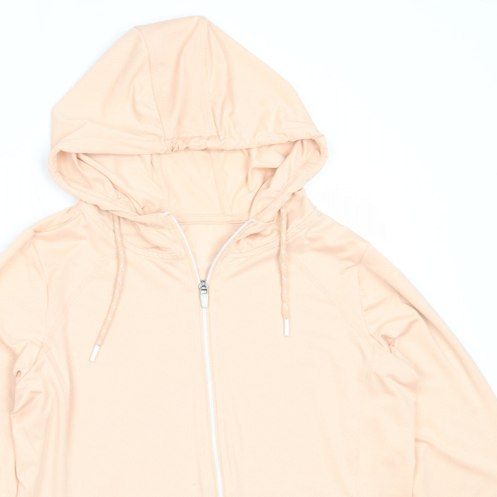 Dunnes Stores Womens Pink  Polyester Full Zip Hoodie Size S