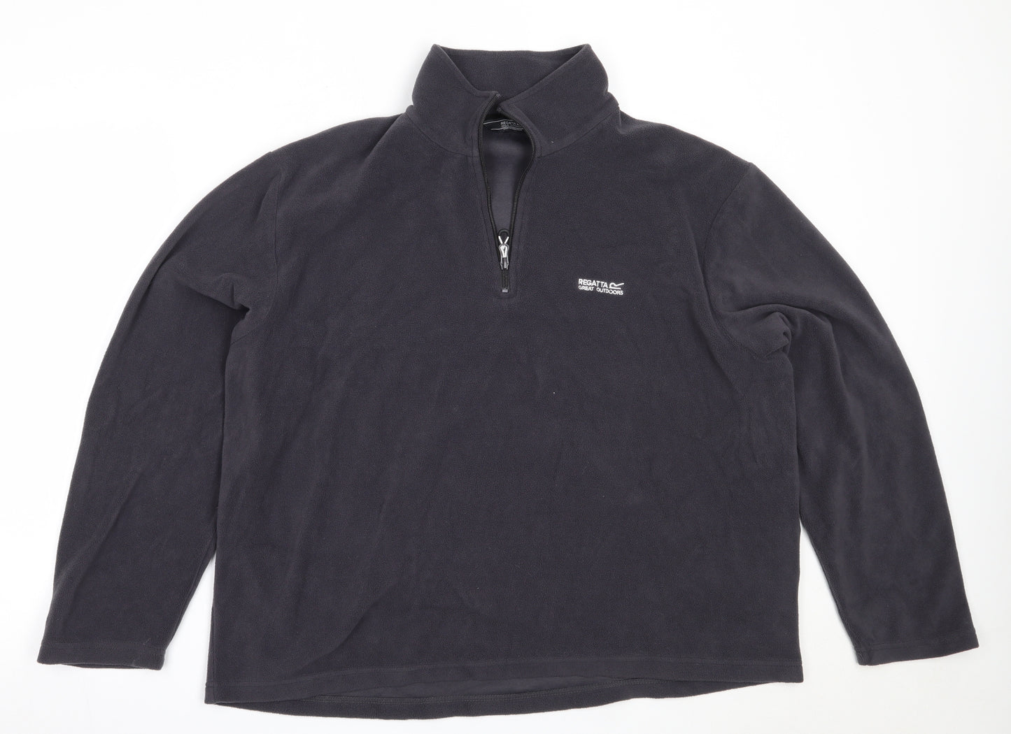 Regatta Mens Grey  Polyester Henley Sweatshirt Size XL