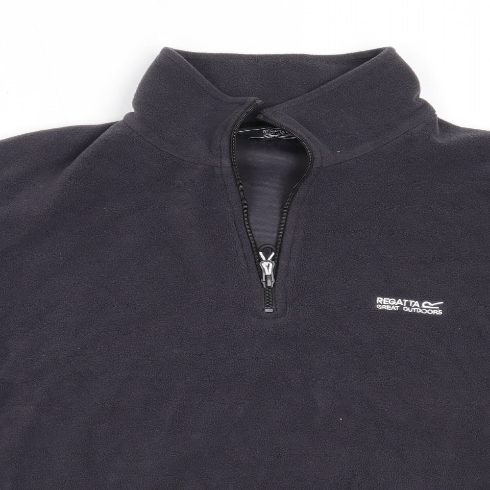 Regatta Mens Grey  Polyester Henley Sweatshirt Size XL