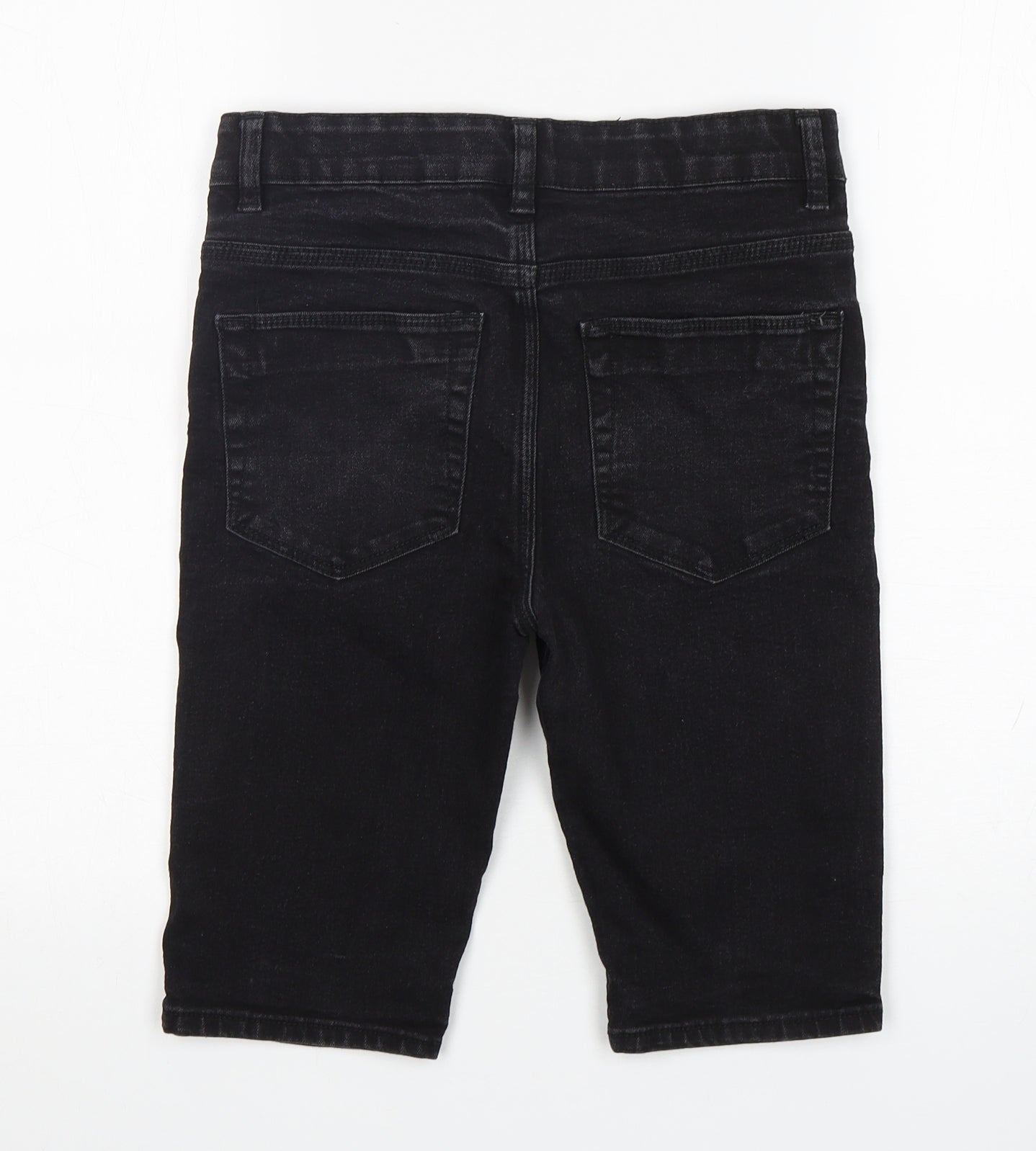 Matalan Boys Black  Cotton Bermuda Shorts Size 12 Years  Regular