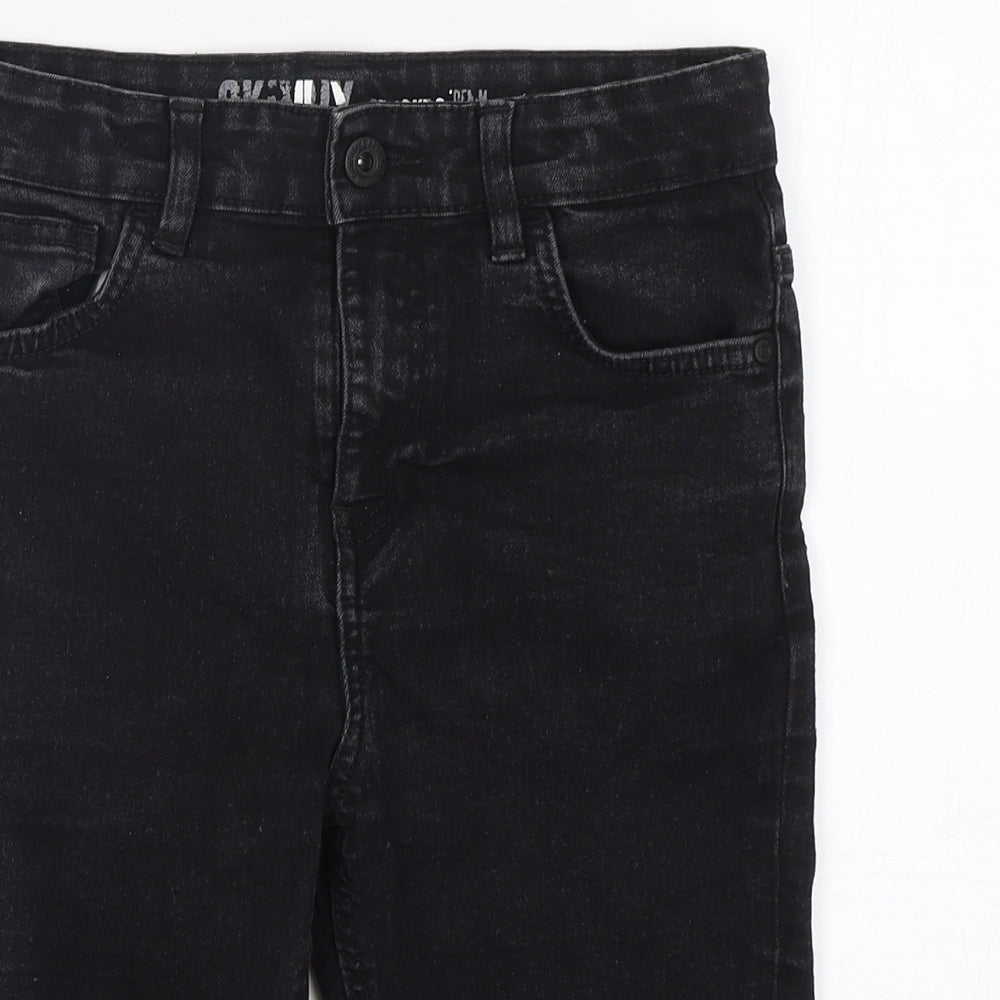 Matalan Boys Black  Cotton Bermuda Shorts Size 12 Years  Regular