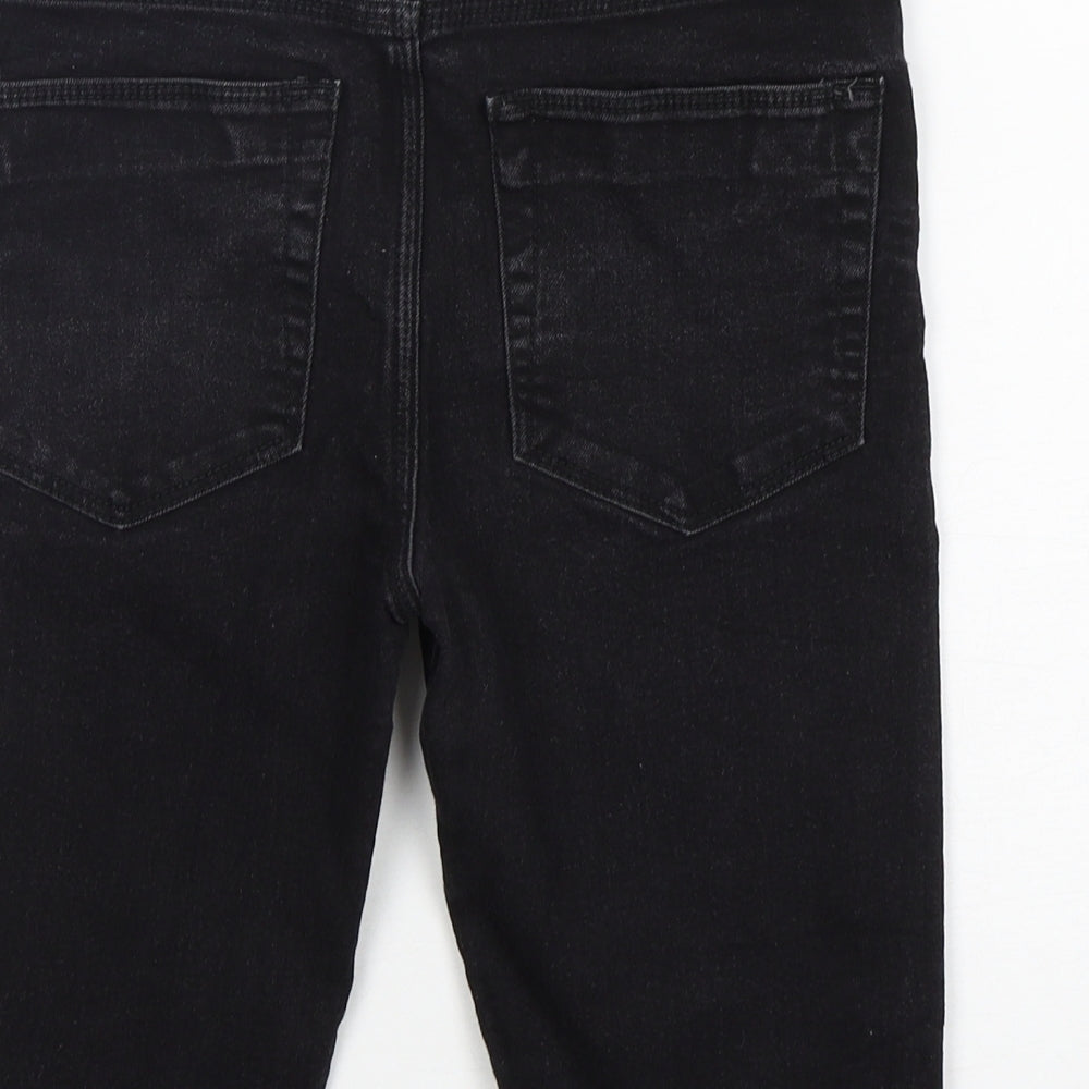 Matalan Boys Black  Cotton Bermuda Shorts Size 12 Years  Regular