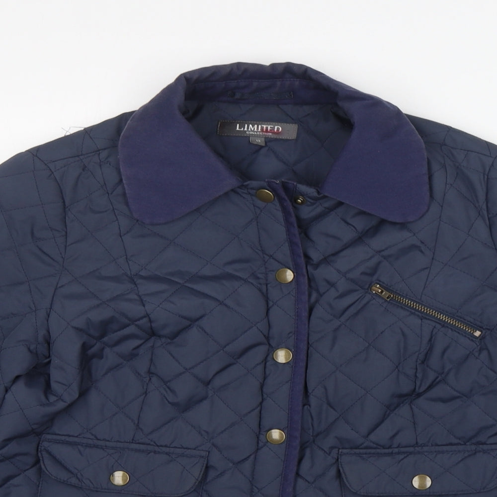 Limited Collection  Womens Blue   Quilted Coat Size 10