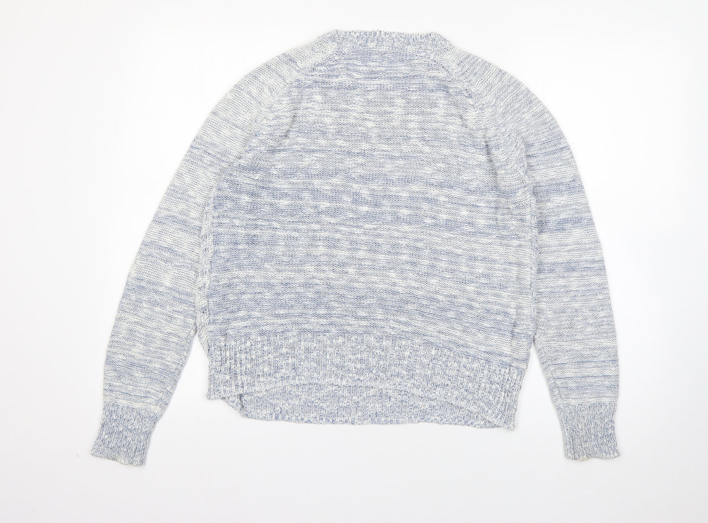 Red Herring  Womens Blue Round Neck  Cotton Pullover Jumper Size 12
