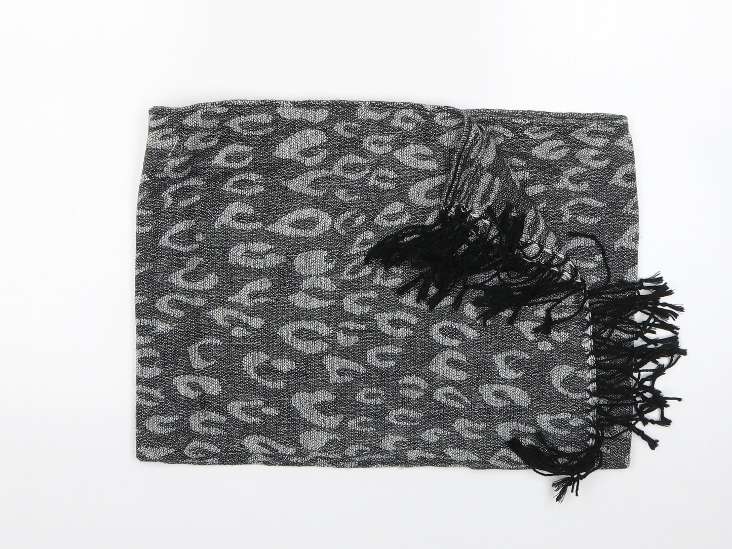 Preworn Womens Grey Animal Print   Shawl/Wrap