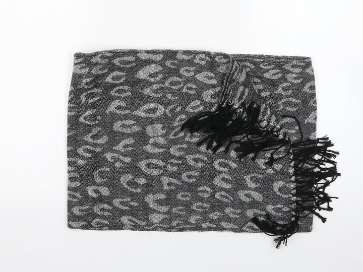 Preworn Womens Grey Animal Print   Shawl/Wrap