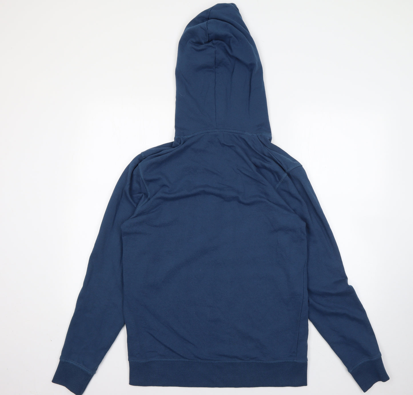 Jack & Jones  Mens Blue  Cotton Pullover Hoodie Size L