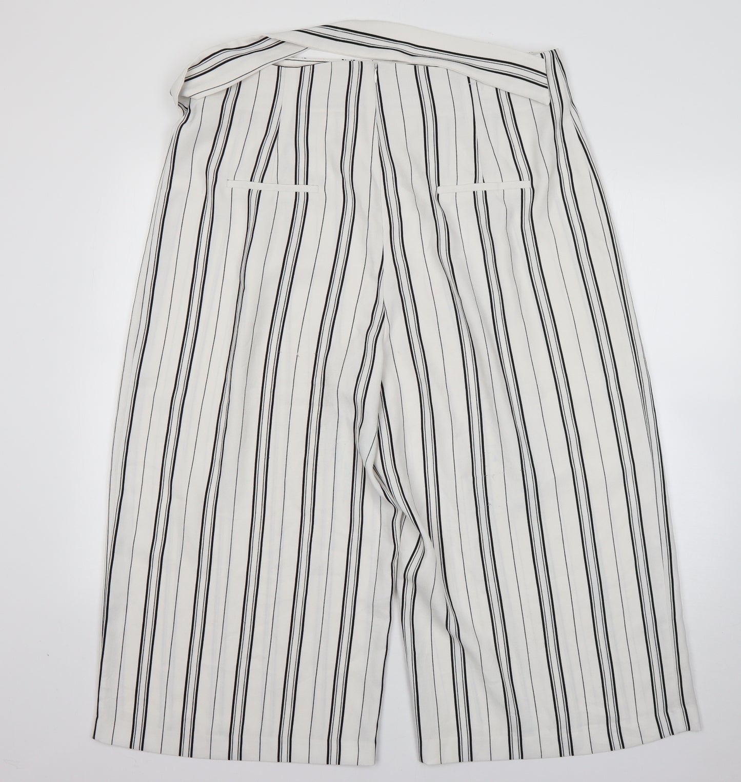 George Womens Multicoloured Striped Polyester Cropped Trousers Size 18 L21 in Regular