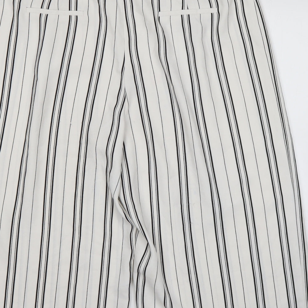 George Womens Multicoloured Striped Polyester Cropped Trousers Size 18 L21 in Regular