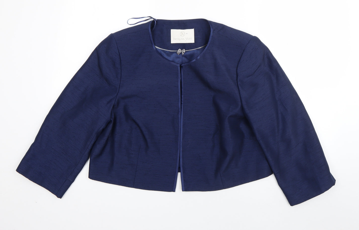 Jacques Vert Womens Blue  Polyester Jacket Blazer Size 16