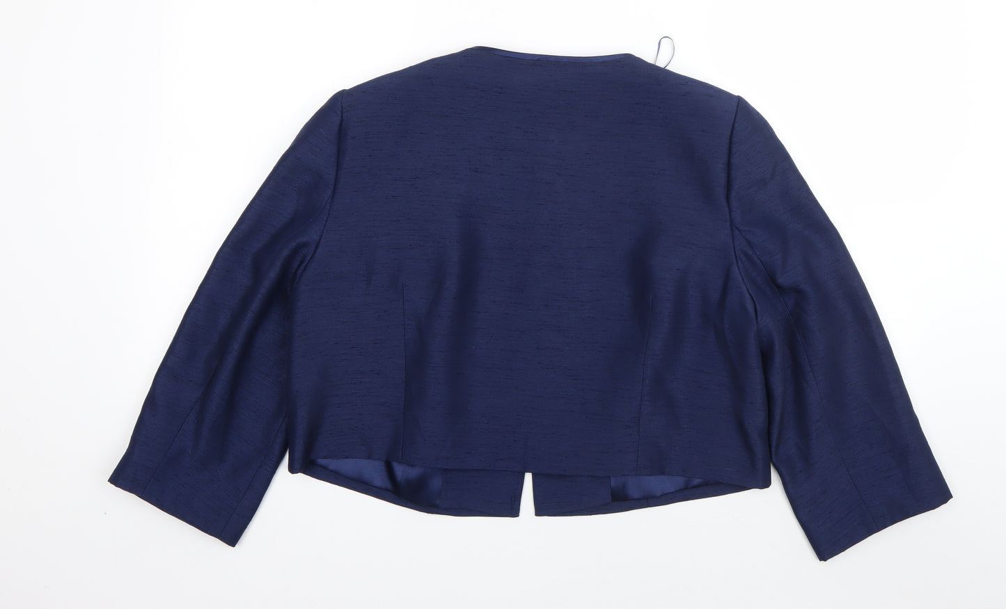 Jacques Vert Womens Blue  Polyester Jacket Blazer Size 16
