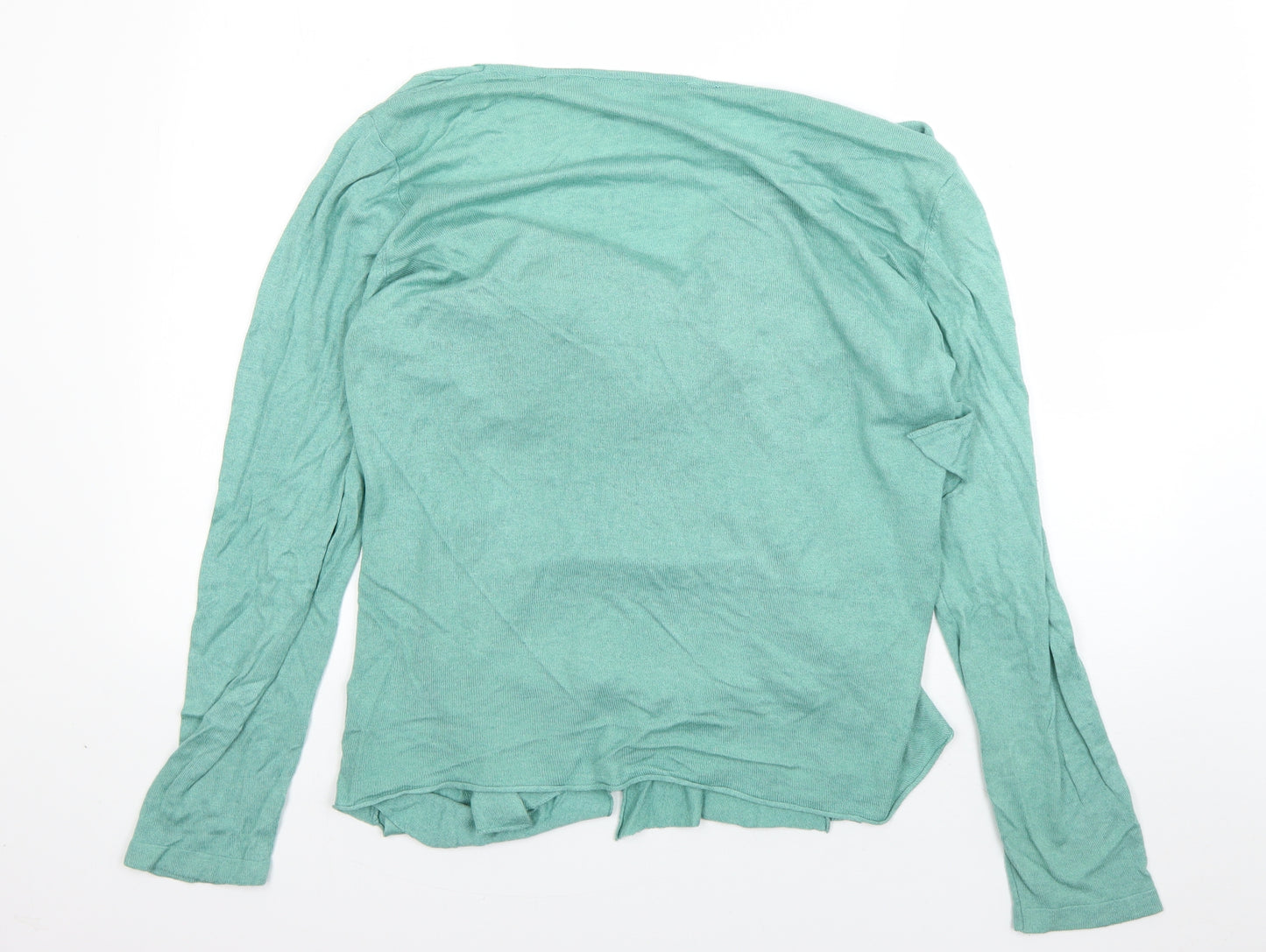 Per Una  Womens Green V-Neck  Viscose Cardigan Jumper Size 18