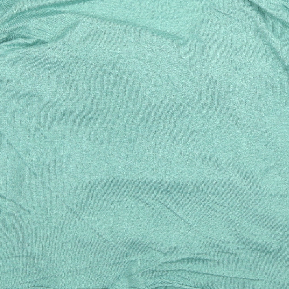 Per Una  Womens Green V-Neck  Viscose Cardigan Jumper Size 18