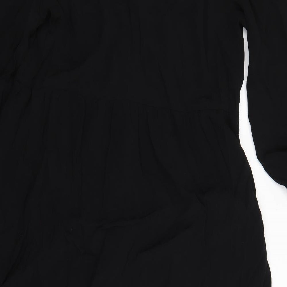 &et Womens Black  Viscose A-Line  Size 18  V-Neck