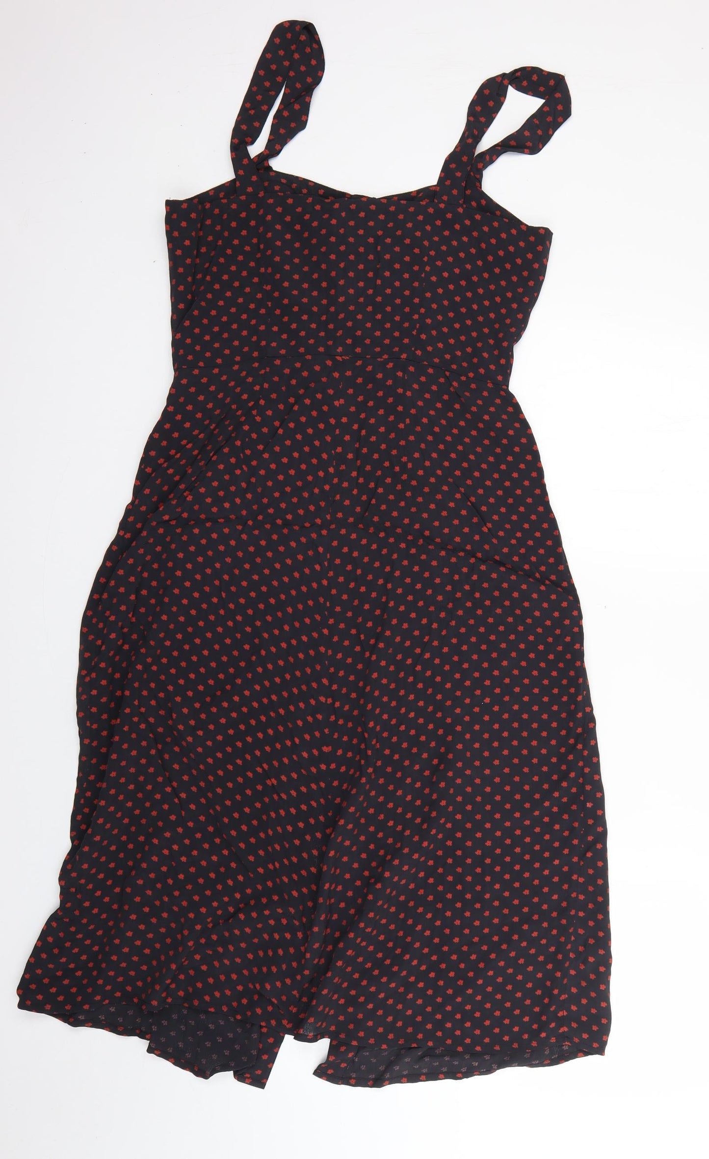 River Island  Womens Multicoloured Floral Viscose A-Line  Size 10  Square Neck