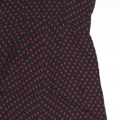 River Island  Womens Multicoloured Floral Viscose A-Line  Size 10  Square Neck