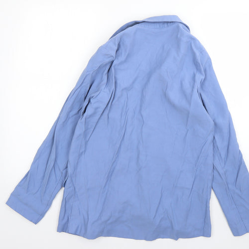 Primark Womens Blue  Viscose Jacket Blazer Size 8
