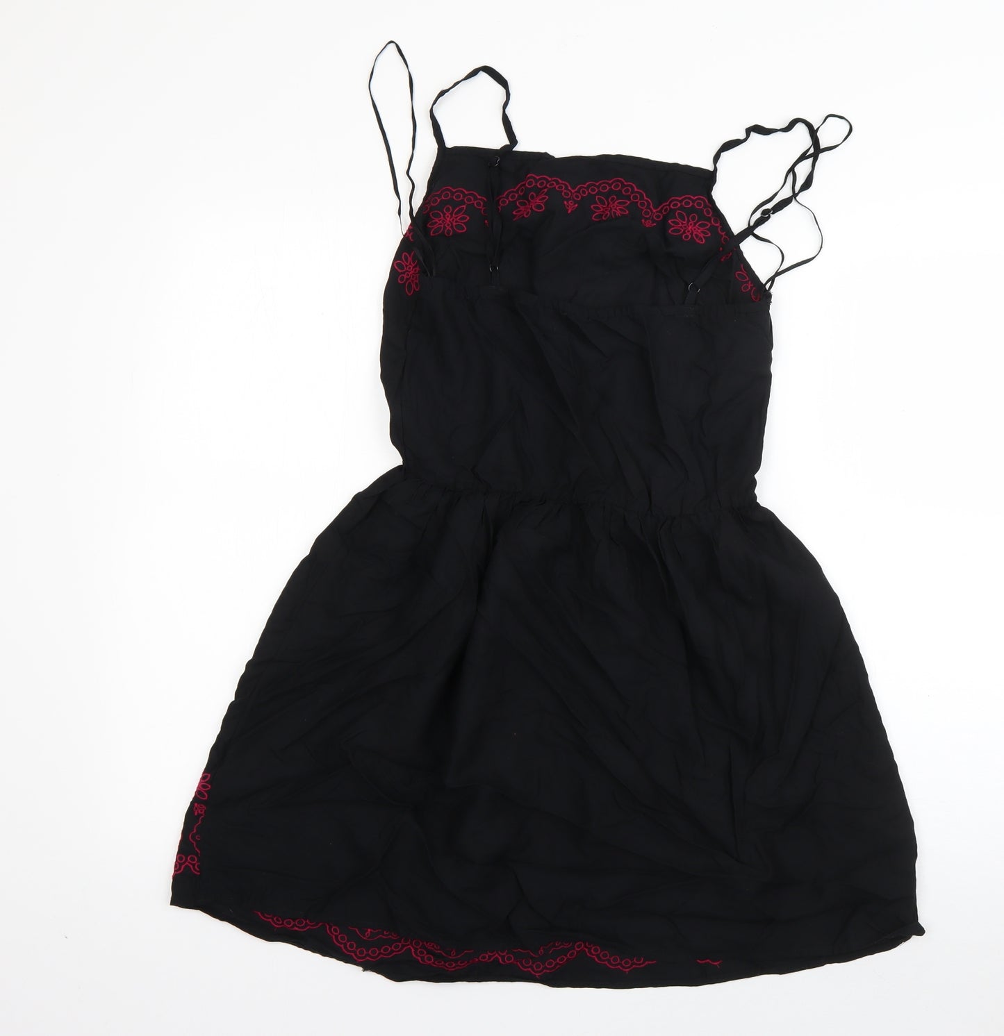 George Womens Black  Viscose Fit & Flare  Size 8  Square Neck
