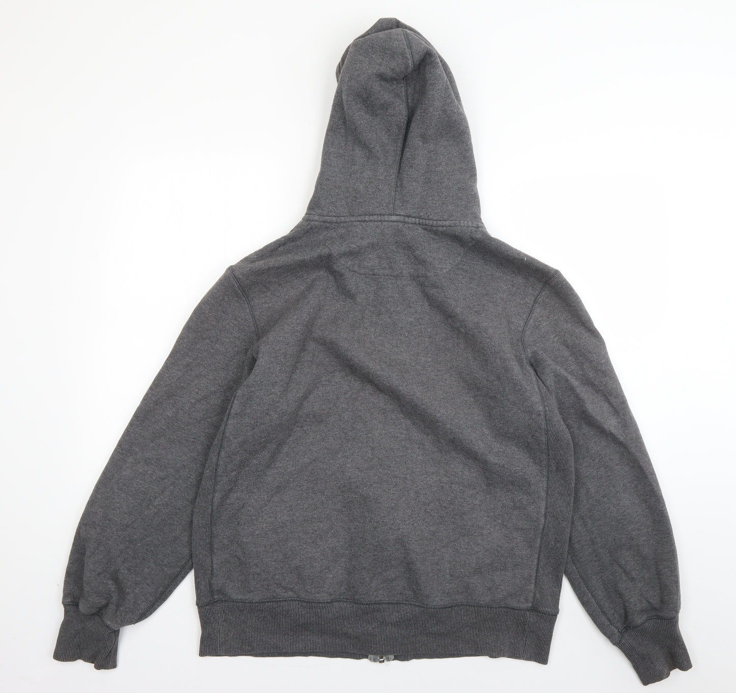 Nike Mens Grey  Cotton Full Zip Hoodie Size L