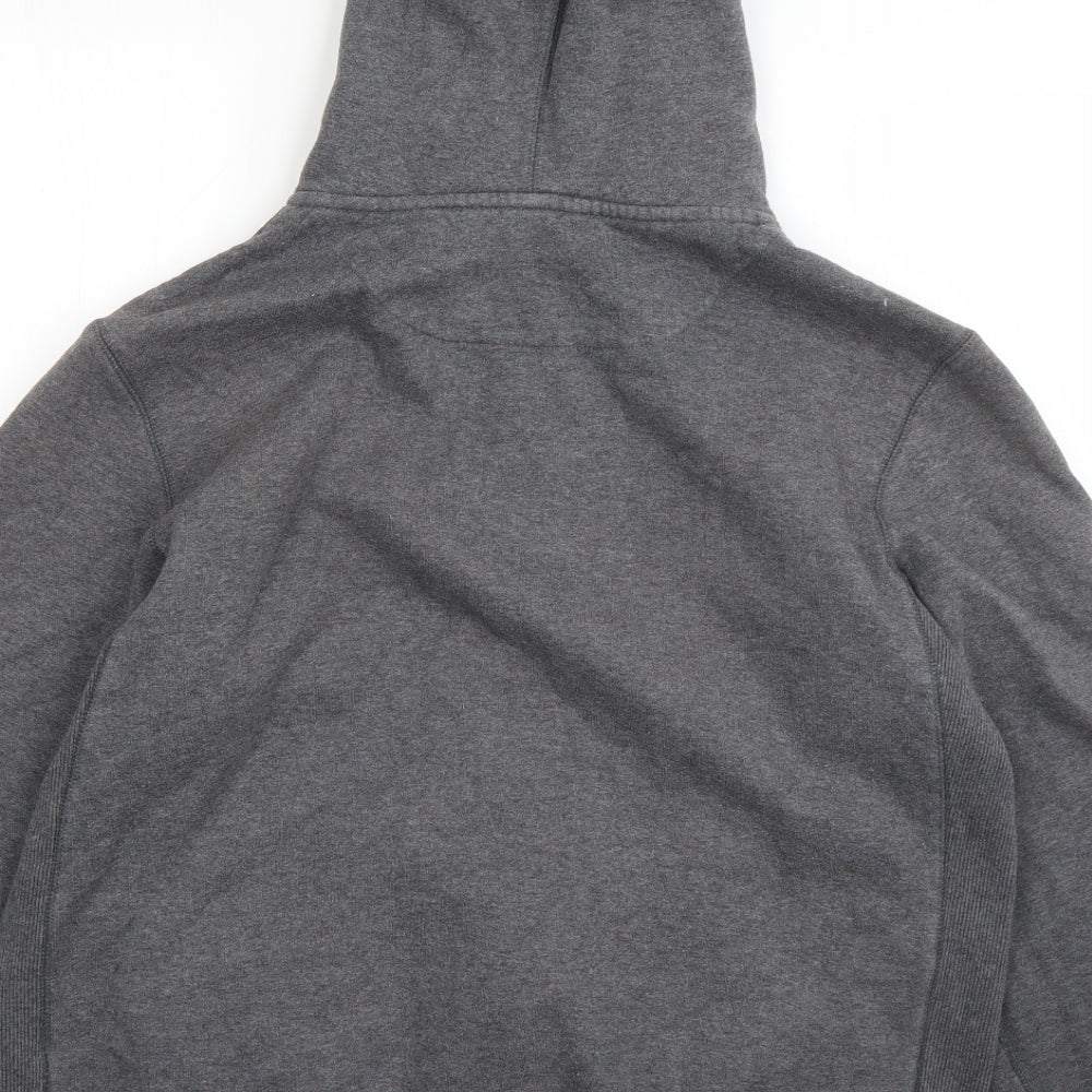 Nike Mens Grey  Cotton Full Zip Hoodie Size L