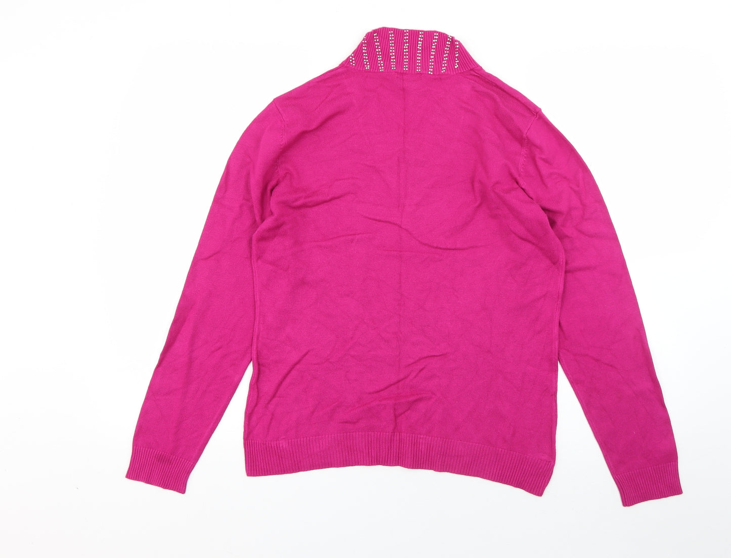 Casamia  Womens Pink V-Neck   Pullover Jumper Size S
